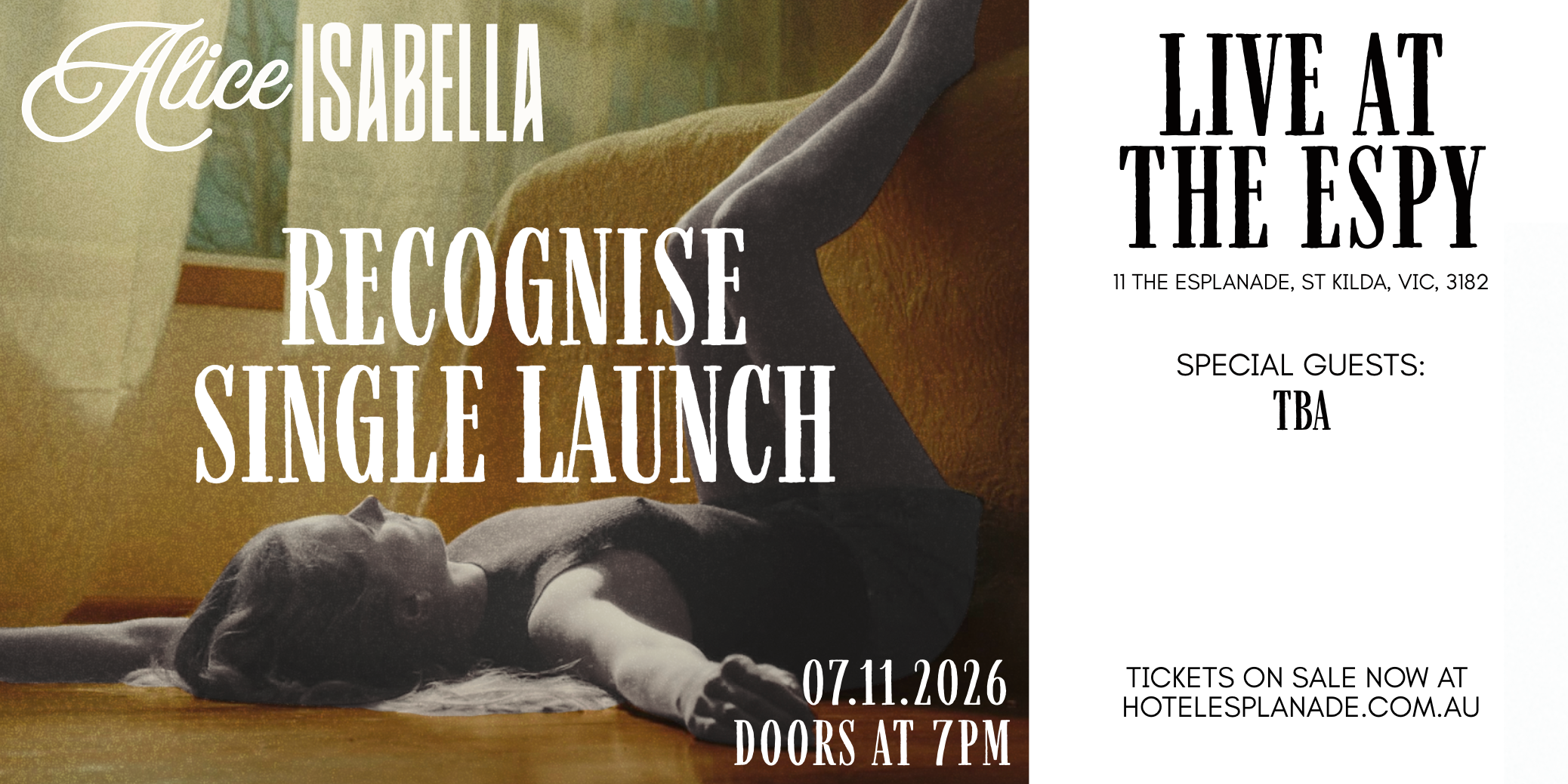 Alice Isabella - ‘Recognise’ Single Launch