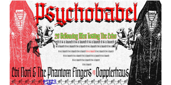 Psychobabel -  "20 Bellowing Men Testing the Echo" Single Launch