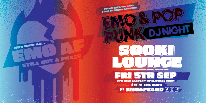 EMO AF - EMO POP PUNK DJ NIGHT
