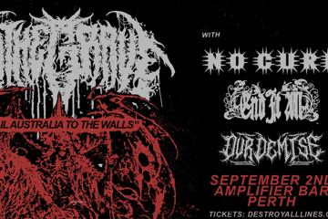 TO THE GRAVE 'NAIL AUSTRALIA TO THE WALLS' with NO CURE (USA)