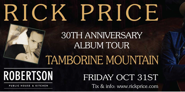 Rick Price - Tambourine Mountain 30th Anniversary Album Tour