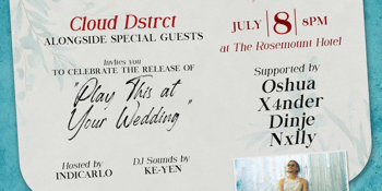 Cloud Dstrct 'Play This At Your Wedding' Single Launch