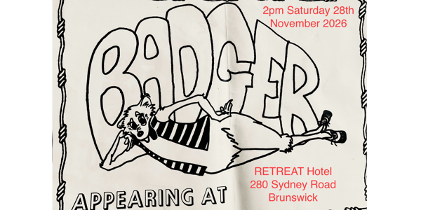 Badger Reunion live at The Retreat Hotel - Concert poster