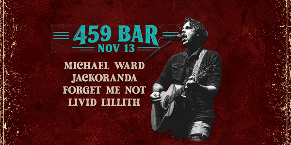 Michael Ward live at Four5Nine Bar - Concert poster
