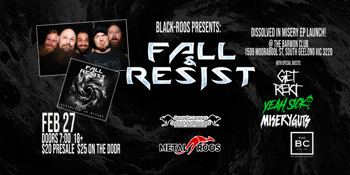 Fall and Resist - Dissolved In Misery Geelong EP Launch
