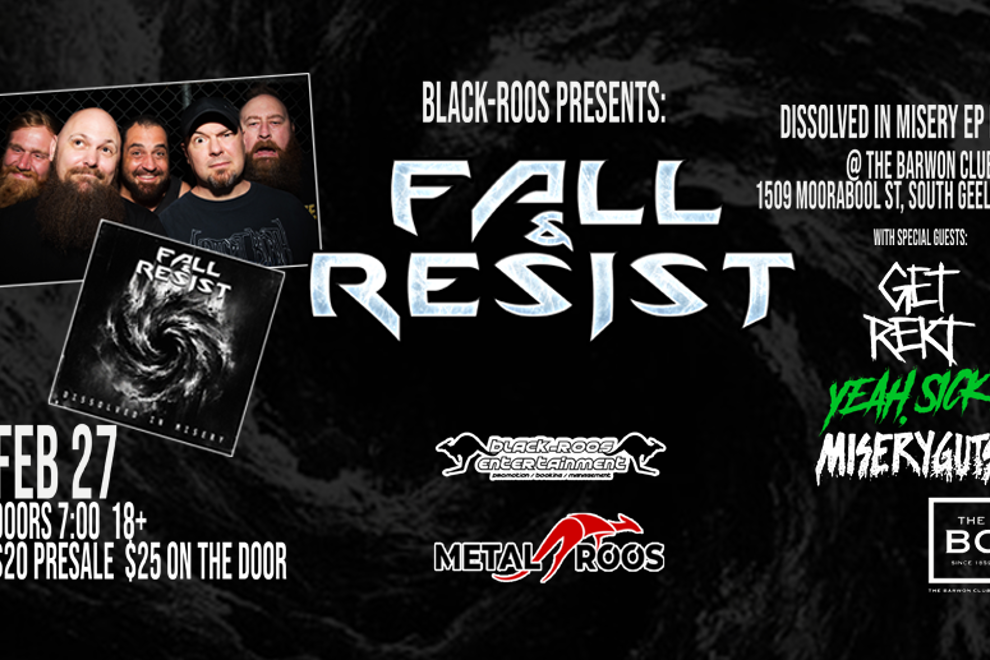 Fall and Resist - Dissolved In Misery Geelong EP Launch