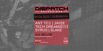 SUB/Stance022 - Dispatch Recordings feat. ANT TC1