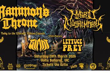 Mammon's Throne 'My Body to the Worms' Ballarat Album Launch
