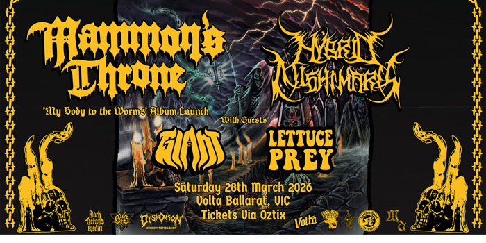 Mammon's Throne 'My Body to the Worms' Ballarat Album Launch