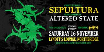 A tribute to Max era SEPULTURA performed by ALTERED STATE