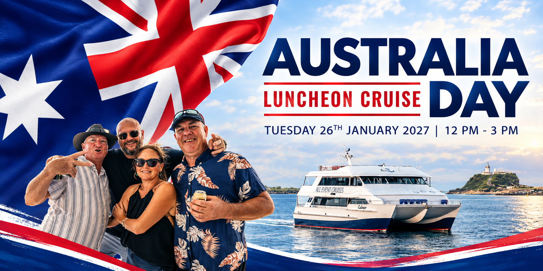 Australia Day | Buffet Lunch Cruise | Newcastle Harbour