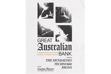 Great Australian Bank / The Mundaynes / Techno666 / Frons - Live at Cactus Room (Palestinian Mutual Aid Fundraiser)