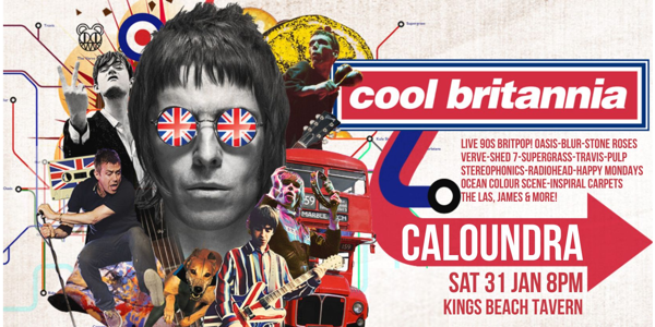Cool Britannia @ Kings Beach poster
