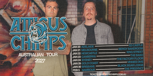 Atticus Chimps Live at Bergy Bandroom live at Bergy Bandroom - Concert poster