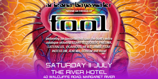 ARIZONA BAYSWATER live at The River - Concert poster