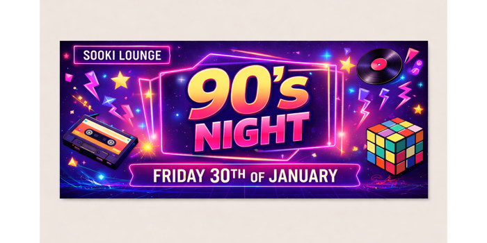 90s Night at Sooki Lounge