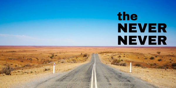 the NEVER NEVER live at Port Beach Brewery in Western Australia on March 27, 2026 - Concert poster