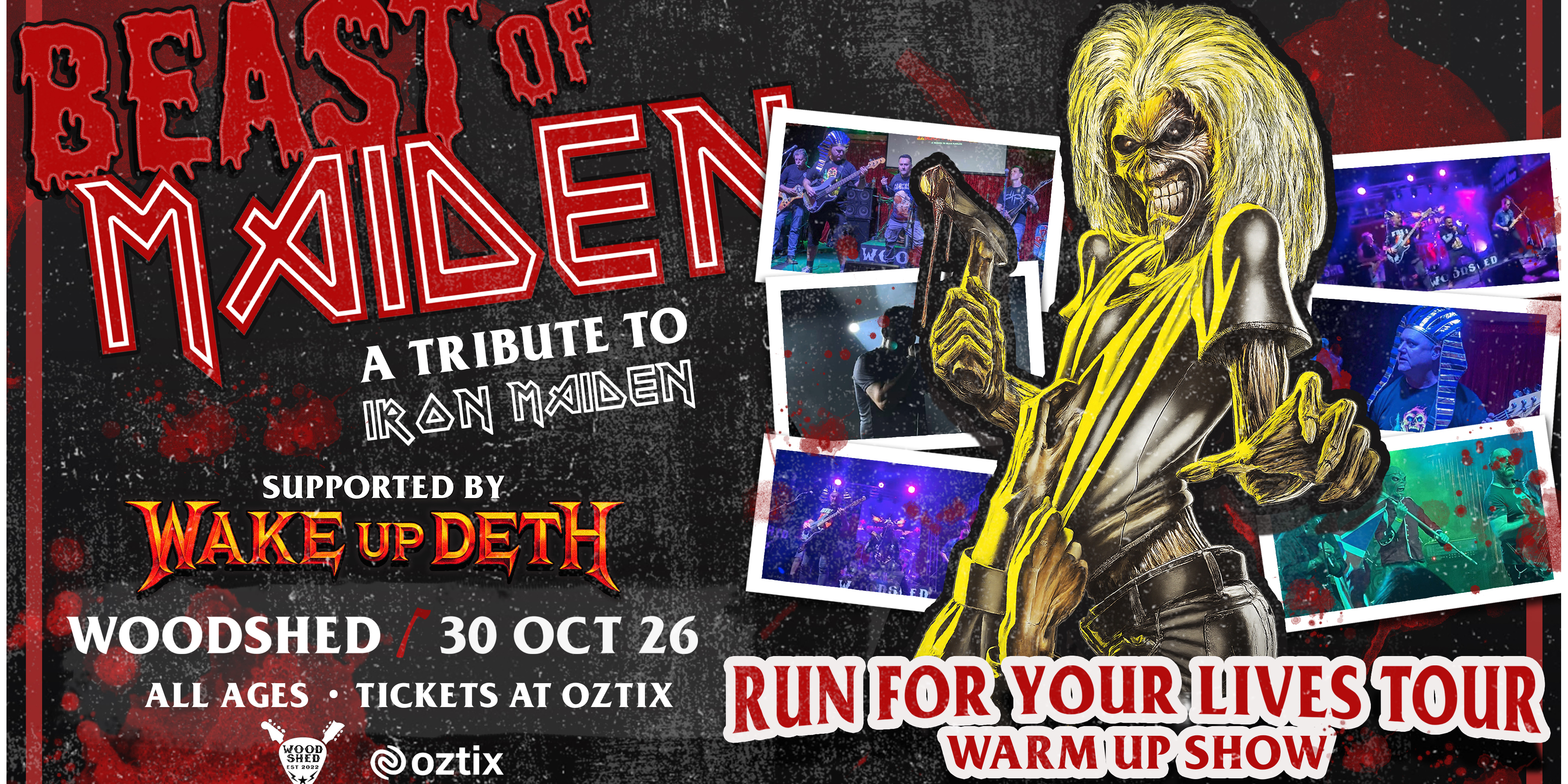 BEAST OF MAIDEN "Run For Your Lives Tour Warm Up Show"