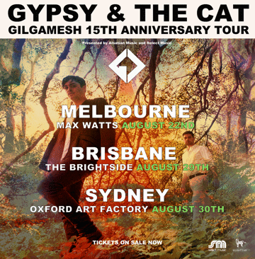 Poster for Gypsy & The Cat – Gilgamesh 15th Anniversary Tour