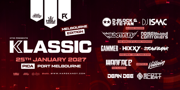 HTID - Presents KLASSIC (Melbourne Edition) live at PICA (Port Melbourne Industrial Centre for the Arts) - Concert poster