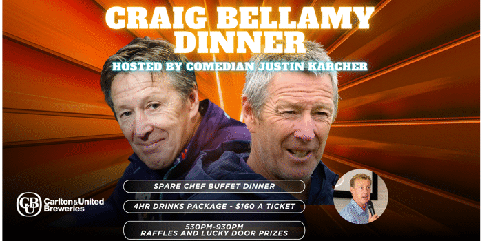 Craig Bellamy Dinner