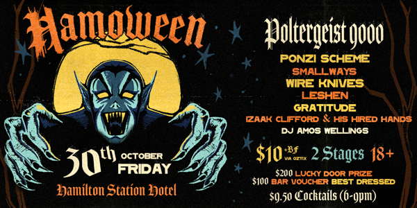 HAMOWEEN live at The Hamilton Station Hotel - Concert poster