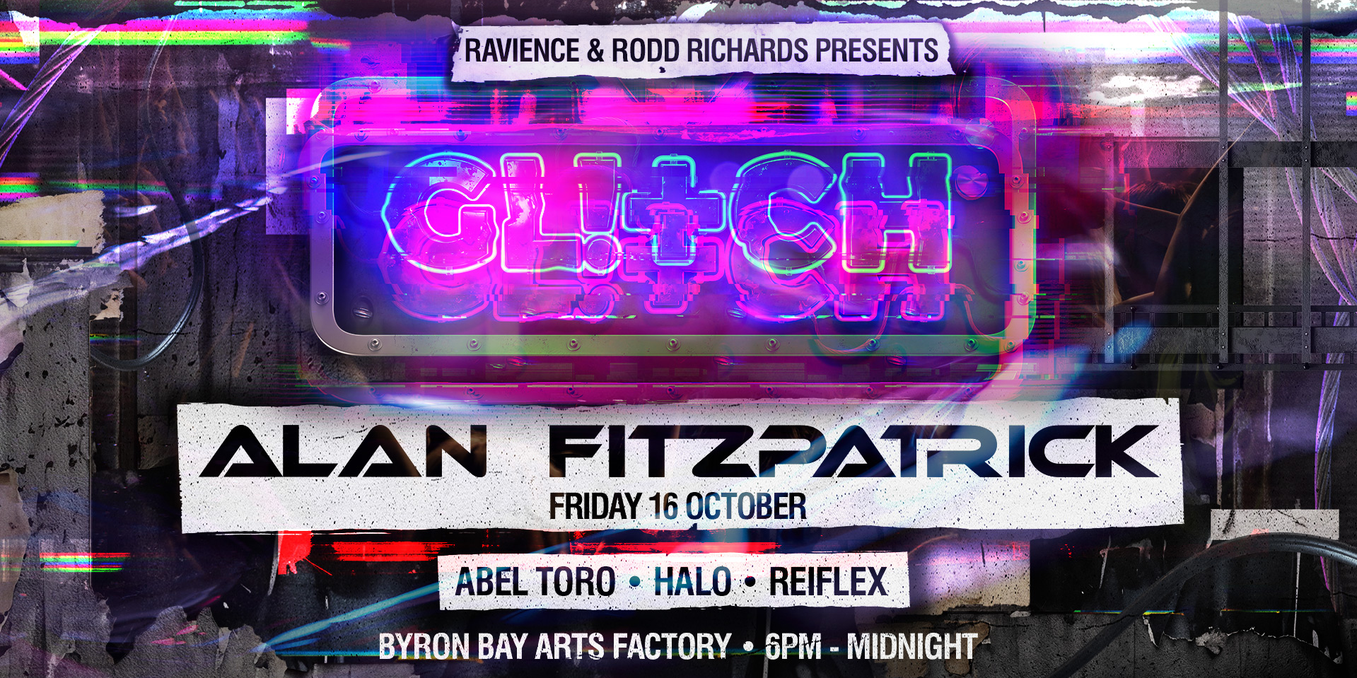 GLITCH 01 ft. ALAN FITZPATRICK (UK) - BYRON BAY