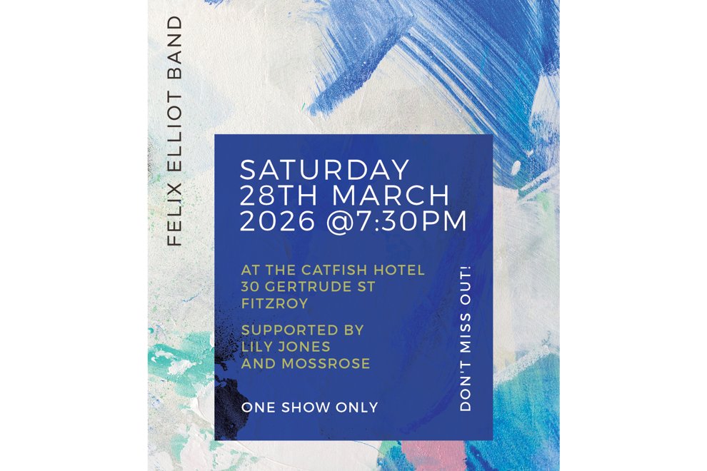 Felix Elliot Band 'GOOD TO ME' album launch