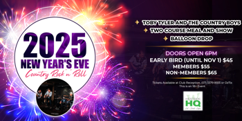 2025 NYE - Country Rock 'n' Roll