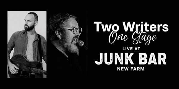 Simon Watson and Tim Sladden live at The Junk Bar - Concert poster