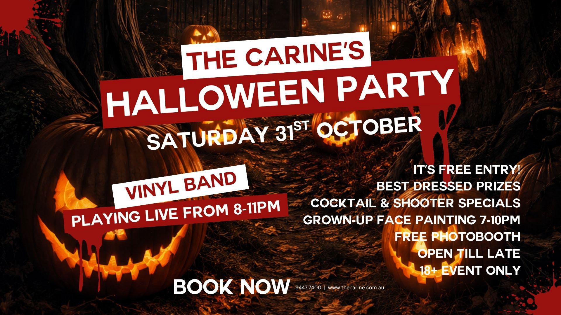 THE CARINE HALLOWEEN PARTY
