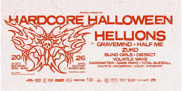 HARDCORE HALLOWEEN 2026 live at Arts Factory Garden Bar - Concert poster