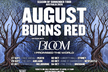 August Burns Red 'Season Of Surrender' Aus Tour 2026