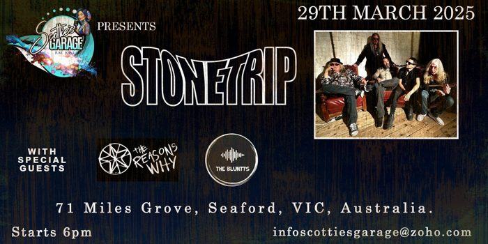 Stonetrip live at Scotties Garage / The Reasons Why & The Bluntts