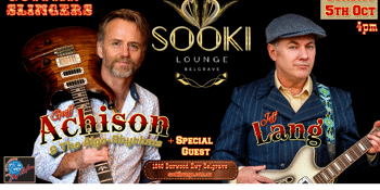Geoff Achison & The Algo-Rhythms with special guest Jeff Lang