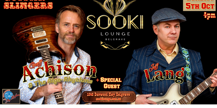 Geoff Achison & The Algo-Rhythms with special guest Jeff Lang