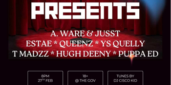 Jusst & A. Ware, Estae, Queenz and more..