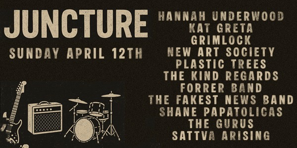JUNCTURE live at Sooki Lounge in Belgrave on April 12, 2026 - Concert poster