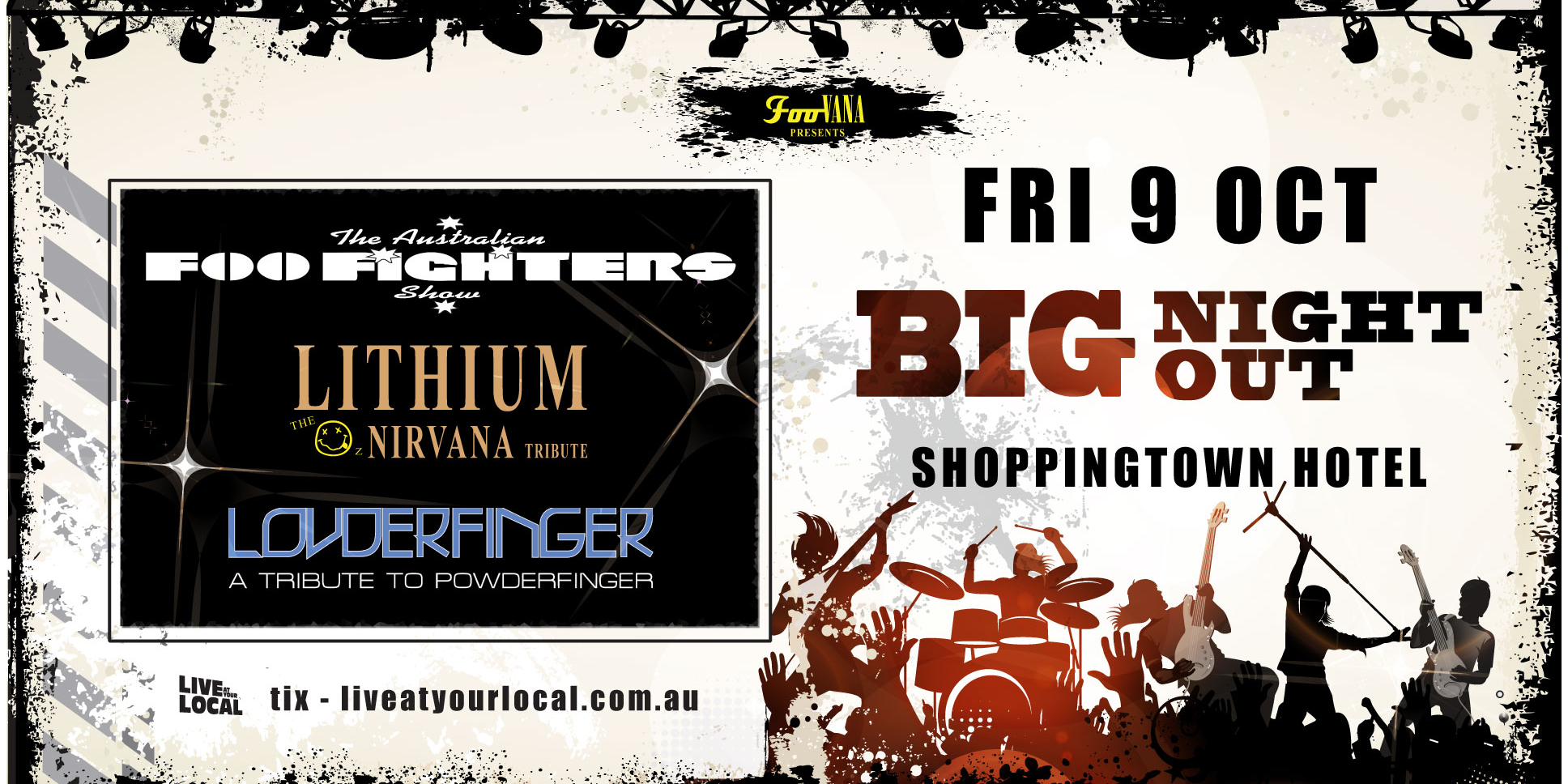 CANCELLED - BIG NIGHT OUT - FOO FIGHTERS, NIRVANA & POWDERFINGER TRIBUTES