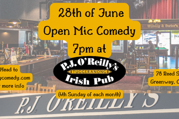 Open Mic Comedy @PJ O'Reilly's Tuggeranong