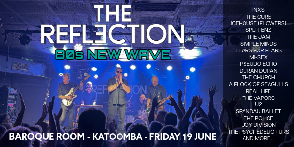 The Reflection – 80’s New Wave Anthems live at The Baroque Room - Concert poster