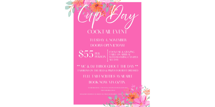 Cup Day Cocktail Event