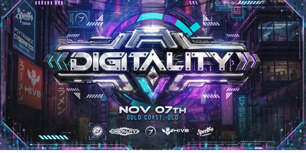 DIGITALITY V live at Mo's Desert Clubhouse - Concert poster