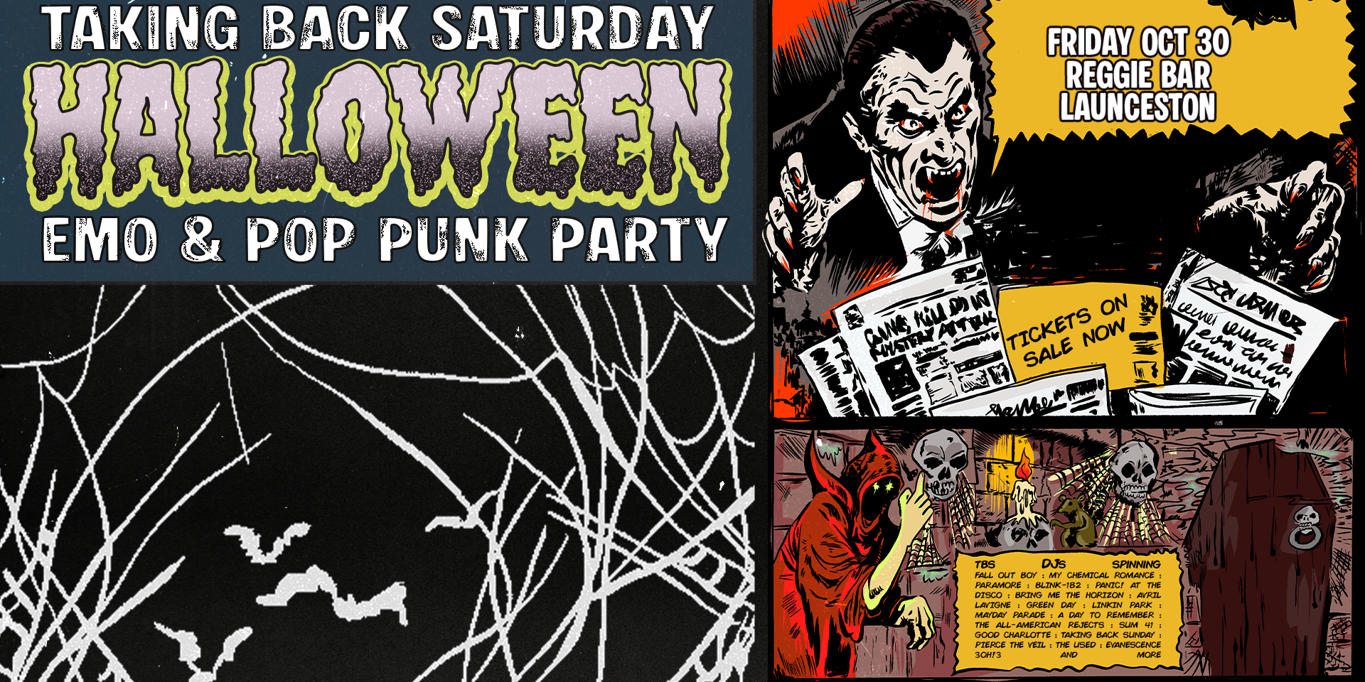 Taking Back Saturday Halloween: Emo & Pop Punk Party - Launceston