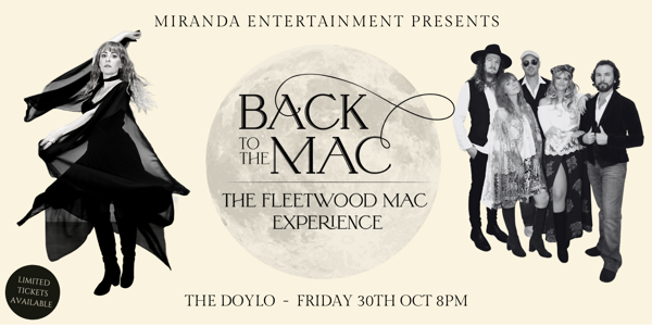 BACK TO THE MAC THE FLEETWOOD MAC EXPERIENCE live at Doyalson RSL - Concert poster