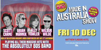 Brian Mannix, Scott Carne, Ally Fowler & Wilbur Wilde with the Absolutely 80's Band