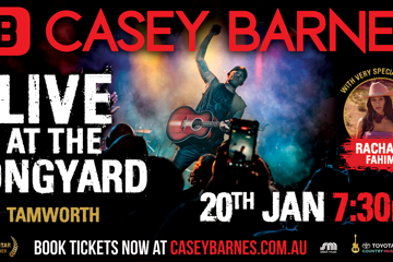 CASEY BARNES — LIVE AT THE LONGYARD | TAMWORTH 2027