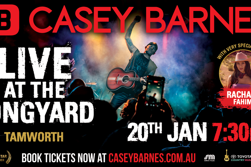 CASEY BARNES — LIVE AT THE LONGYARD | TAMWORTH 2027