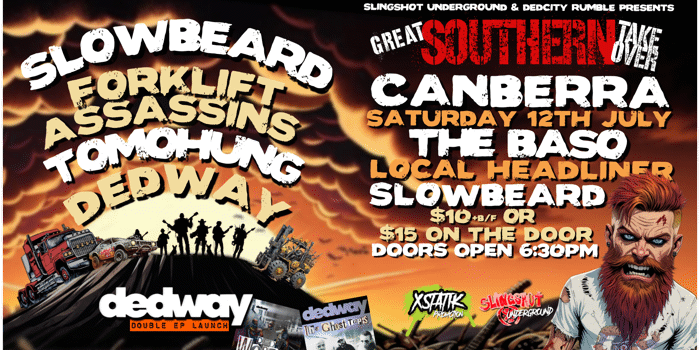 Dedcity Rumble Tour '25 'The Great Southern TakeOver'