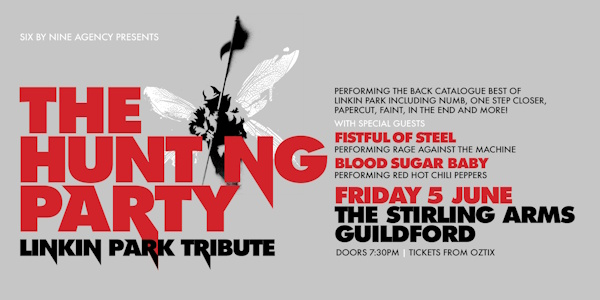 THE HUNTING PARTY - LINKIN PARK TRIBUTE | GUILDFORD live at The Stirling Arms Hotel - Band Room - Concert poster